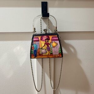 Debbie Brooks- Colorful Women's Handbag with Chain Strap